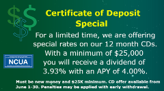 CD Summer Special 4.00APY