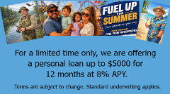 Personal Loan Special for 12 months with 8%APY